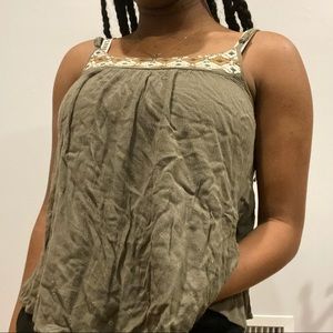 Green tank top